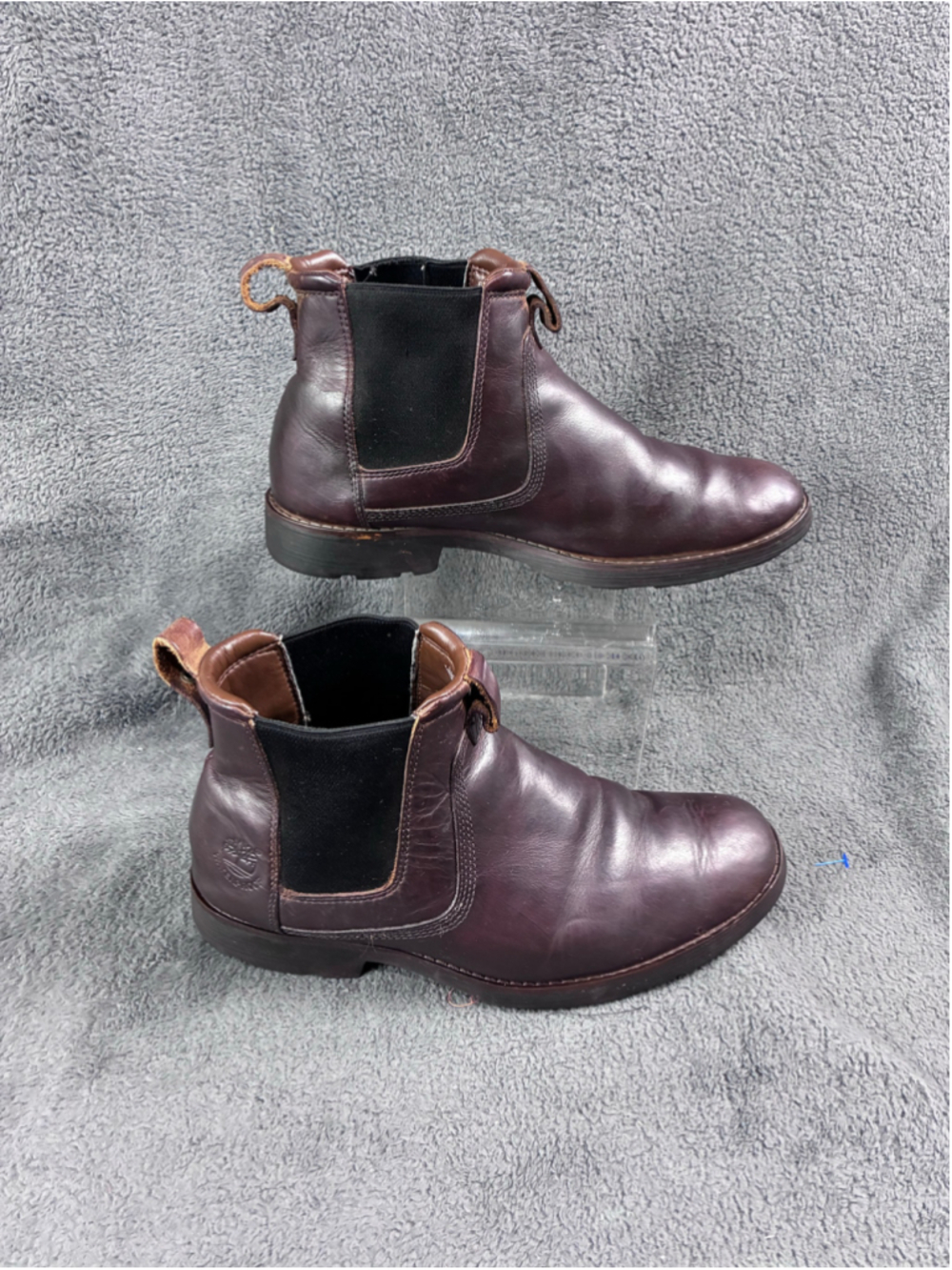 Men's Timberland Chelsea Boots Size 9.5 Brown Black Leather